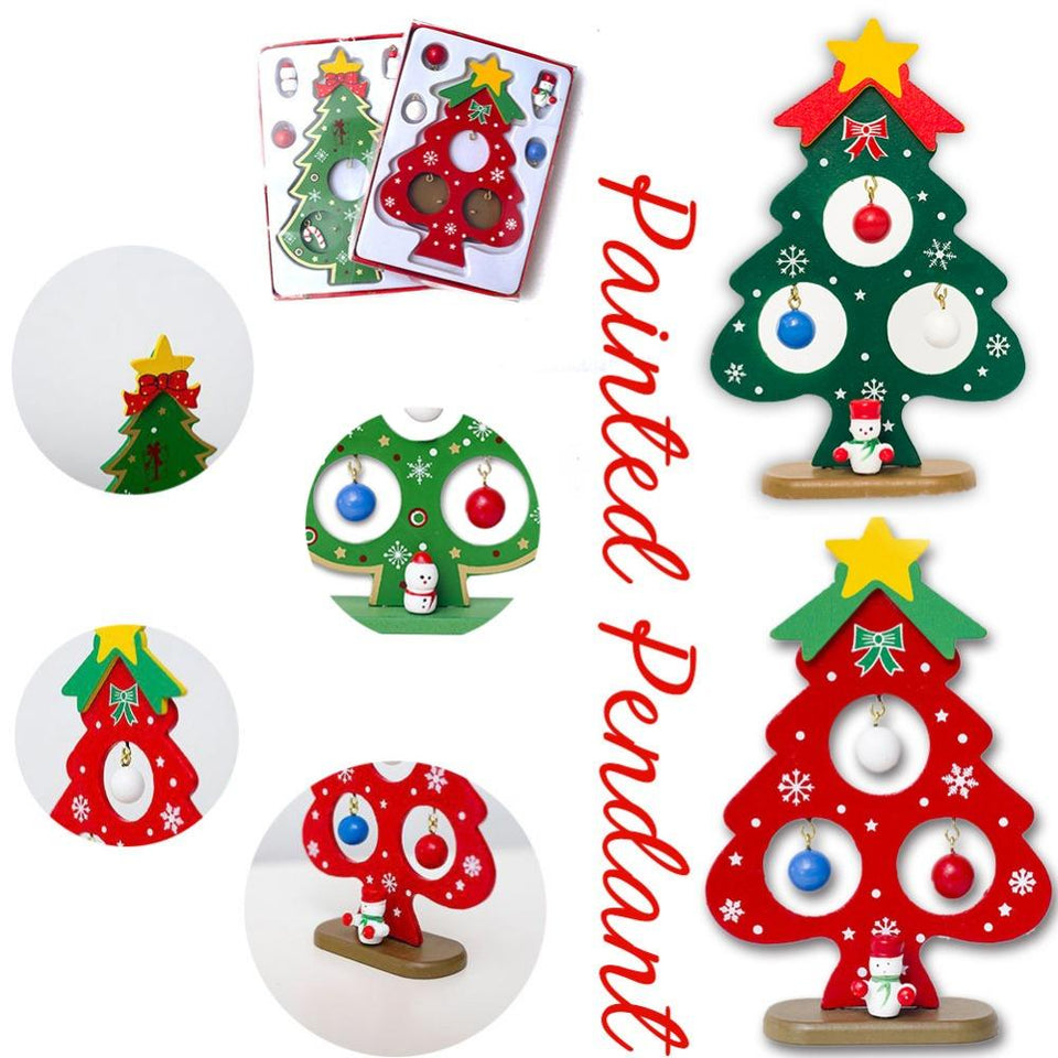 Christmas New Year's Tree Small Ornament Tree Decorations