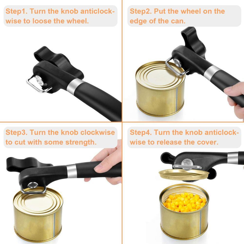 Stainless Steel Safe Cut Can Opener