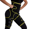 Women High Waist Thigh Trimmer Neoprene Sweat Shapewear Slimming Leg Body Shapers Adjustable Waist Trainer Slimming Belt