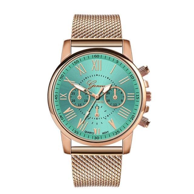 Men Women Leather Strap Line Analog Quartz Ladies Wrist Watches Fashion Watch Women's Watches Brand Luxury Watch